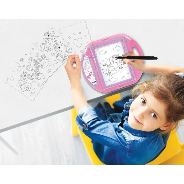 PROJECTEUR A DESSIN LICORNE AVEC MODELES ET TAMPONS