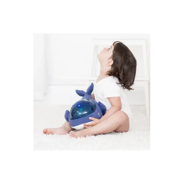 Projecteur Aqua Dream Baleine Pabobo - Peluche Lumineuse et Sons