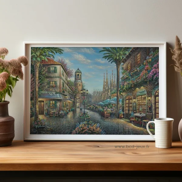 Puzzle 1000 pcs À la terrasse d'un café espagnol - Puzzles Schmidt