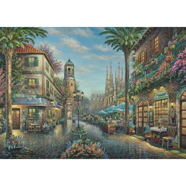 Puzzle 1000 pcs À la terrasse d'un café espagnol - Puzzles Schmidt