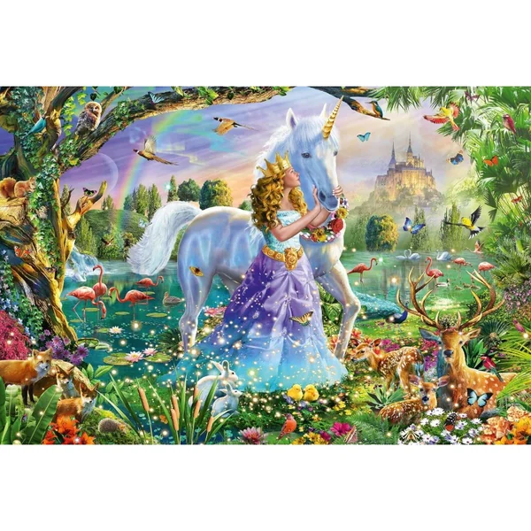 Puzzle 150 pcs Princesse avec sa Licorne - Puzzles Schmidt
