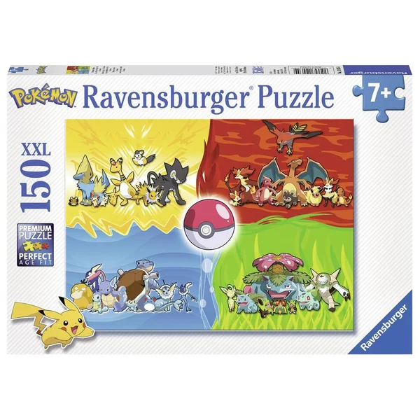 PUZZLE 150 PIECES LES DIFFERENTS TYPES DE POKEMON