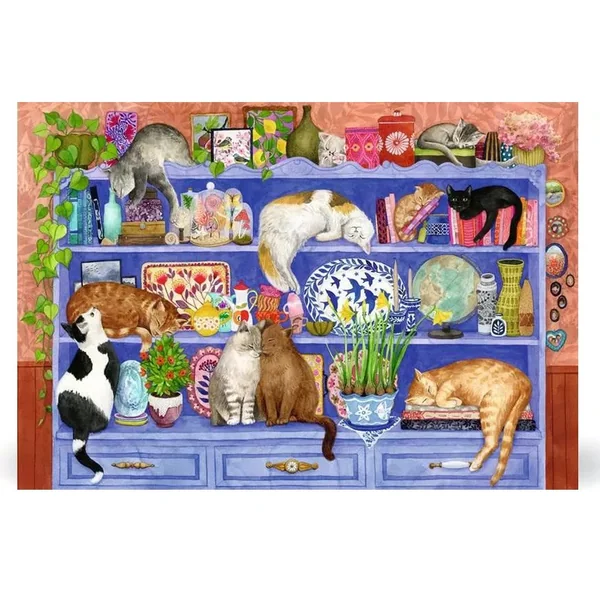 Puzzle 200 pcs XL Chats sur l'étagère - Ravensburger