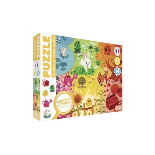 Puzzle cherche et trouve des tout petits les couleurs - Auzou