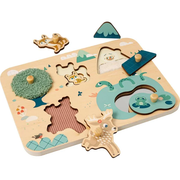 PUZZLE SENSORIEL DE LA MONTAGNE EN BOIS