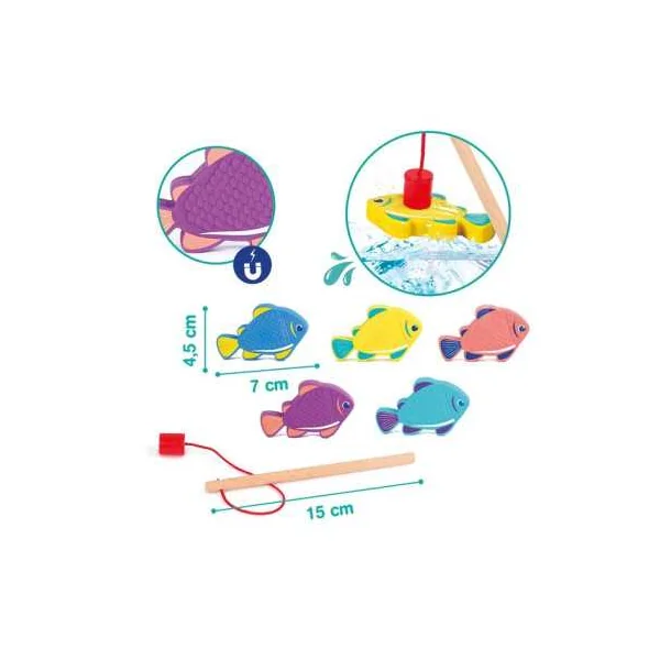 Pêche à la Ligne Magnétique Ludi | Jeu de Bain dès 18 mois