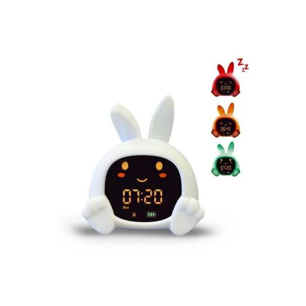 Réveil éducatif Sarah de Zazu avec veilleuse et sons - Dès 2 ans