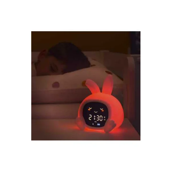 Réveil éducatif Sarah de Zazu avec veilleuse et sons - Dès 2 ans