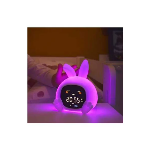 Réveil éducatif Sarah de Zazu avec veilleuse et sons - Dès 2 ans