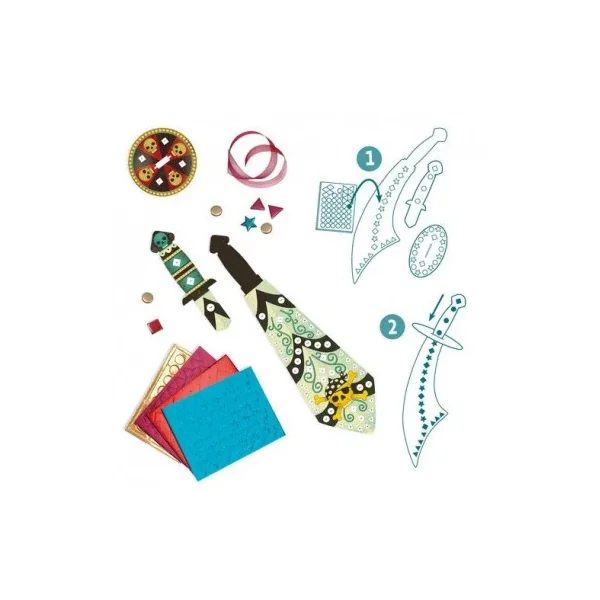 Sabres mosaïques à décorer - Do it Yourself Djeco