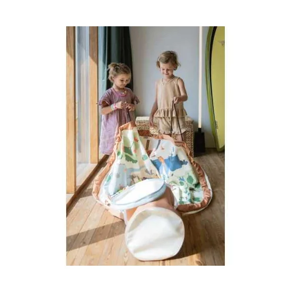 Sac à Jouets Soo Zoo Play&Go - Tapis de Jeu Animaux & Rangement