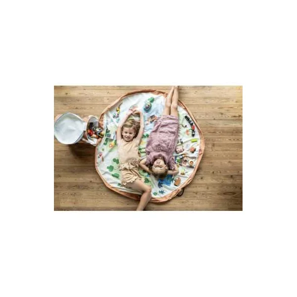 Sac à Jouets Soo Zoo Play&Go - Tapis de Jeu Animaux & Rangement