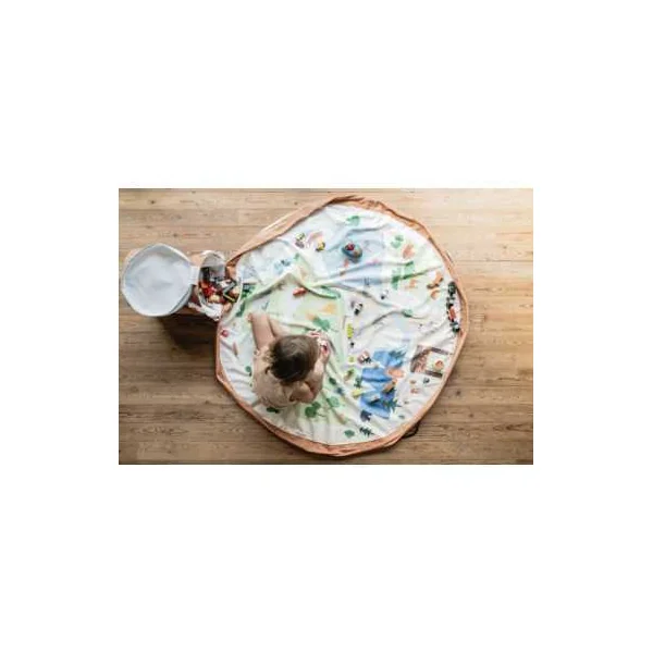 Sac à Jouets Soo Zoo Play&Go - Tapis de Jeu Animaux & Rangement