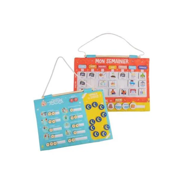 Semainier et Tableau de Gratitude - JADE - Calendrier enfant dès 3 ans