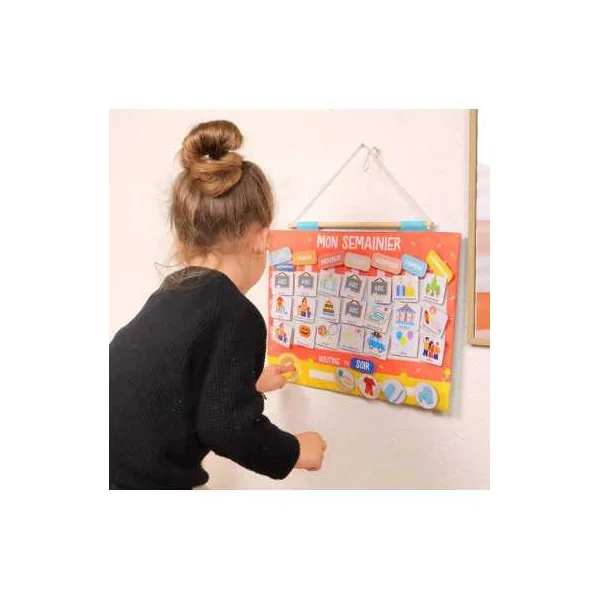 Semainier et Tableau de Gratitude - JADE - Calendrier enfant dès 3 ans