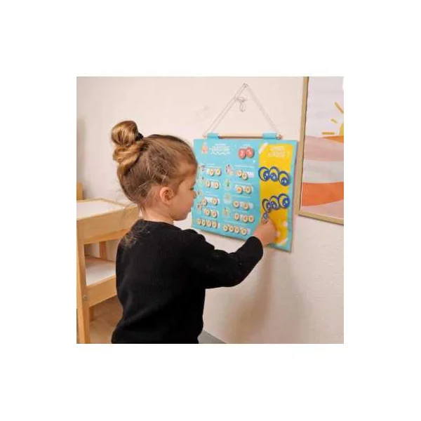 Semainier et Tableau de Gratitude - JADE - Calendrier enfant dès 3 ans