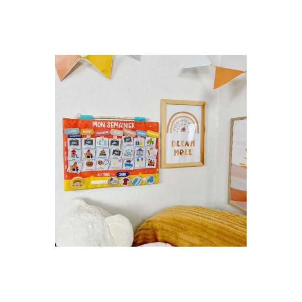 Semainier et Tableau de Gratitude - JADE - Calendrier enfant dès 3 ans