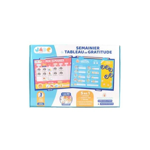 Semainier et Tableau de Gratitude - JADE - Calendrier enfant dès 3 ans