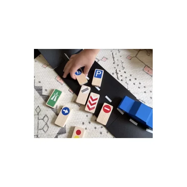 Set de Signalisation Waytoplay : Panneaux pour Circuits dès 3 ans | La Poule à Pois