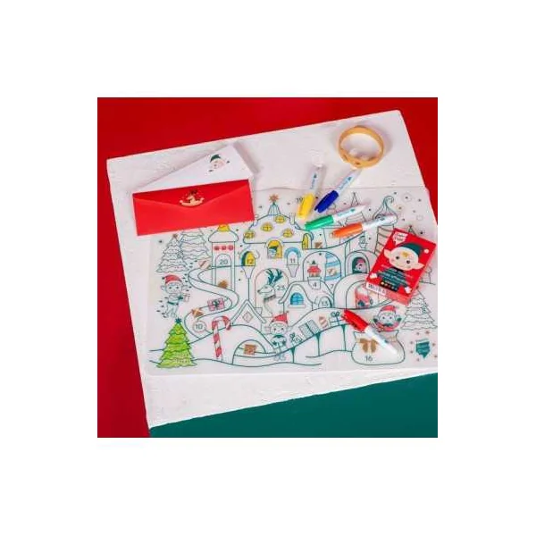 Set de Table Noël à Colorier SuperPetit - Silicone dès 3 ans