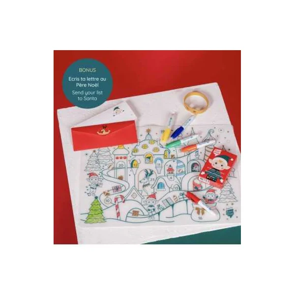 Set de Table Noël à Colorier SuperPetit - Silicone dès 3 ans