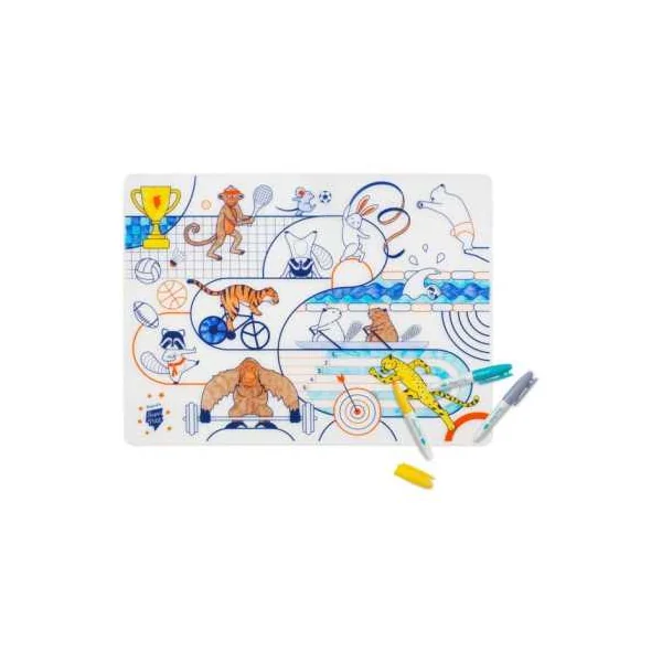 Set de Table Sports Olympiques SuperPetit - Silicone dès 3 ans