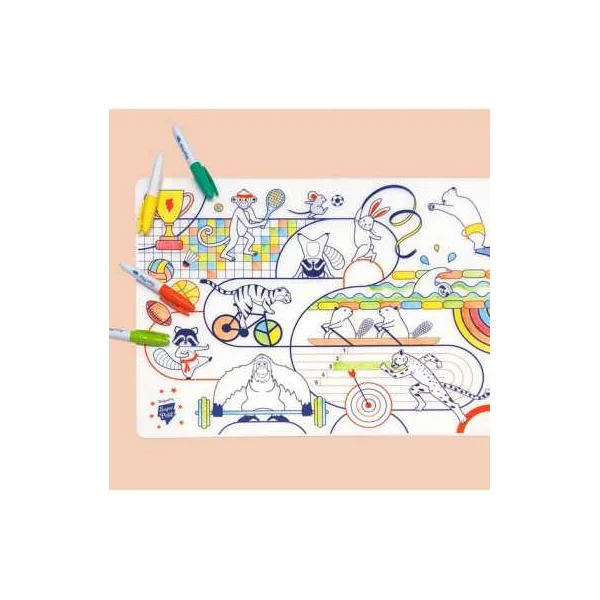 Set de Table Sports Olympiques SuperPetit - Silicone dès 3 ans