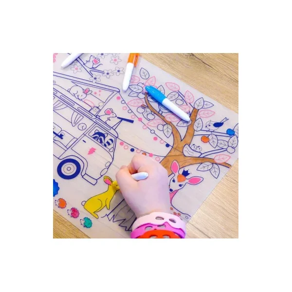 Set Silicone Dream Van SuperPetit | Coloriage Enfant Réutilisable