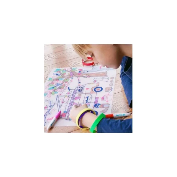 Set Silicone Dream Van SuperPetit | Coloriage Enfant Réutilisable