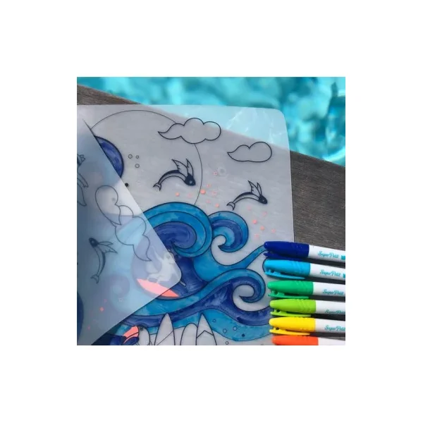 Set Silicone Surf Party SuperPetit | Coloriage 3 ans Réutilisable