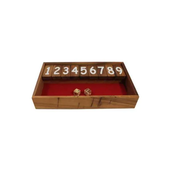 Shut the Box - Atelier Mikado - Jeu de dés en bois - De 6 à 99 ans