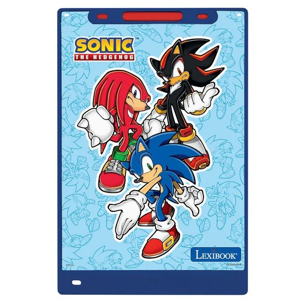 SONIC -TABLETTE A DESSINS E-INK MULTICOLORE 28CM AVEC POCHOIRS
