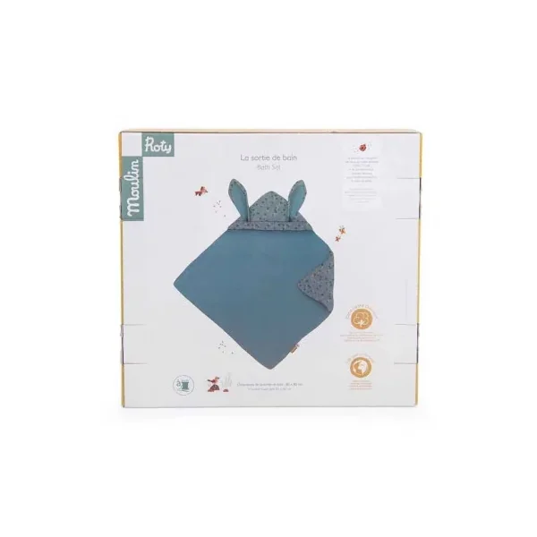 Sortie de bain sauge Trois Petits Lapins - Moulin Roty - Naissance