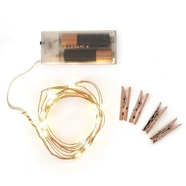 STRING LIGHTS PH. HOLD. CLIPS - STRING OF LIGHTS WITH PHOTO HOLDER CLIPS