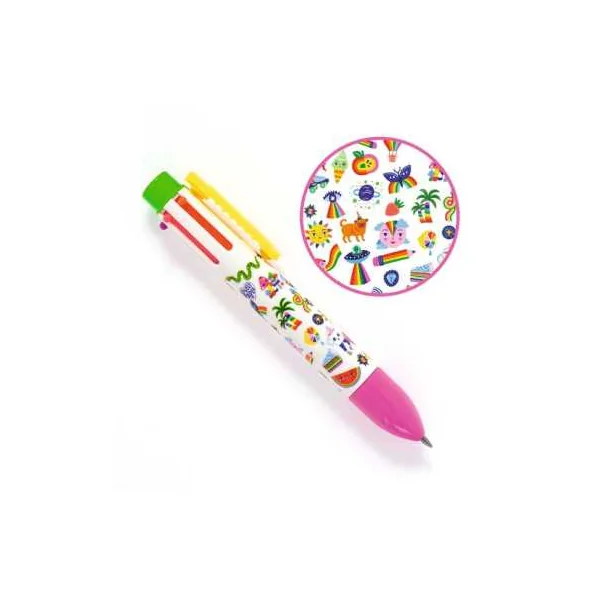 Stylo 6 Couleurs Rainbow Pen Sarah Djeco - Papeterie 6+