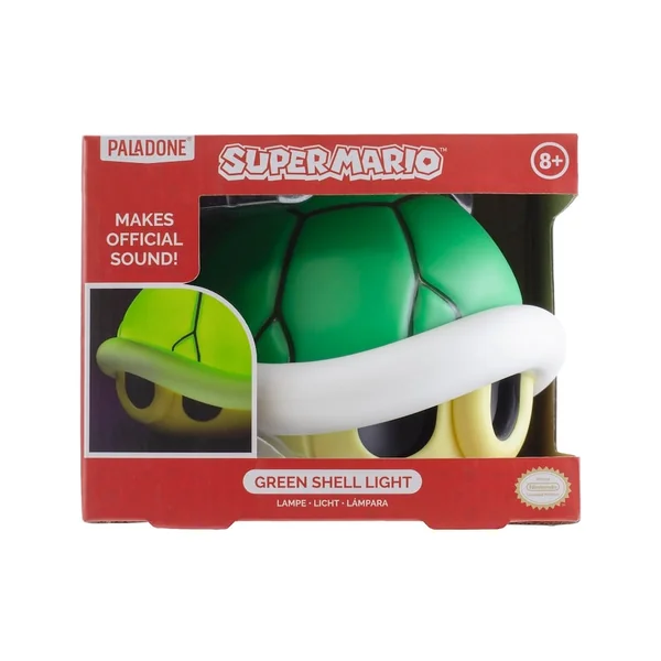 SUPER MARIO – Carapace Verte – Lampe Décorative avec Son 15cm