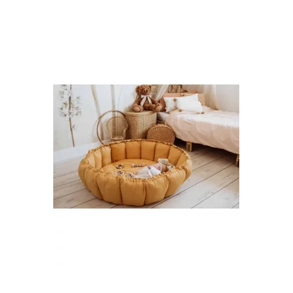 Tapis de jeu 3 en 1 Bloom moutarde - PlayandGo - Cadeau de naissance