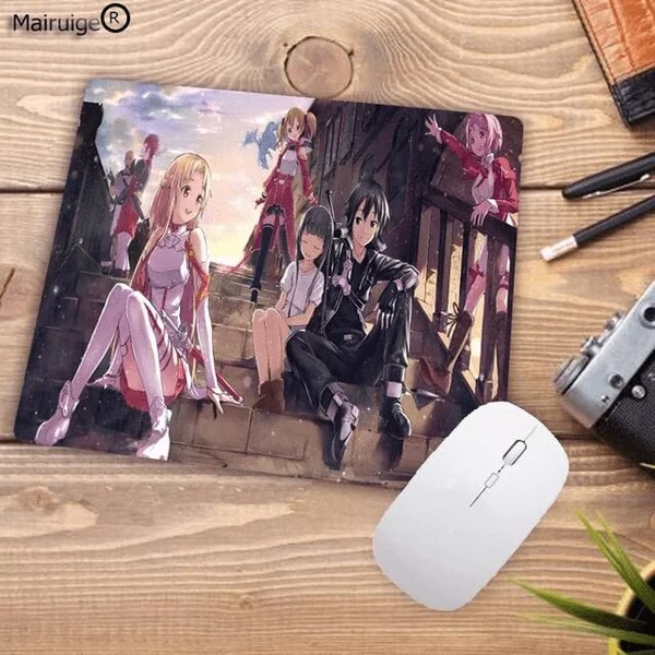 Tapis De Souris Sword Art Online Kirito et Asuna et Yui