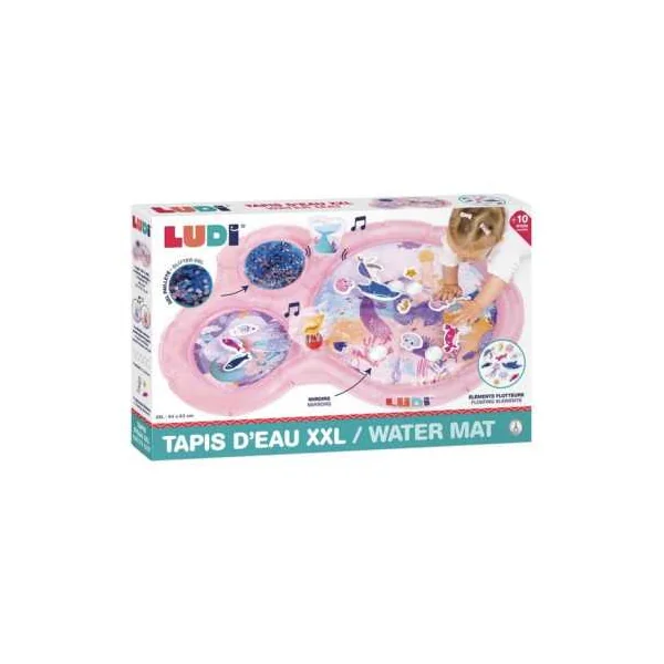 Tapis d'Eau Sirène Ludi | Éveil Sensoriel & Magique dès 10 mois