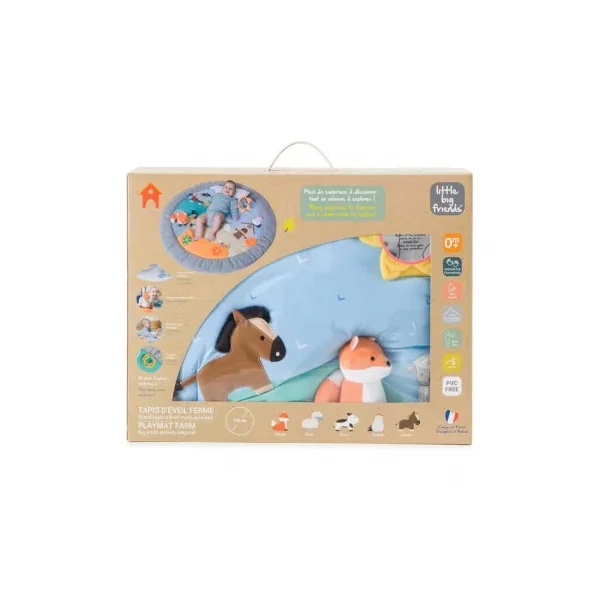 Tapis d'Éveil Animaux de la Ferme - Little Big Friends dès 0+