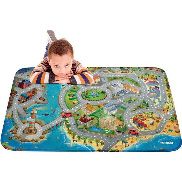 TAPIS ULTRA DOUX - BORD DE MER 130 X 180 CM