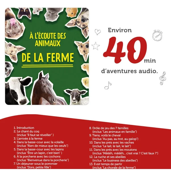 TONIES® - DOCU NATURE PONEY - A L'ECOUTE DES ANIMAUX DE LA FERME