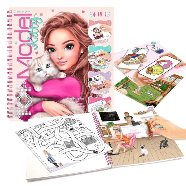 TOP MODEL KITTY - ALBUM A COLORIER CREATE YOUR