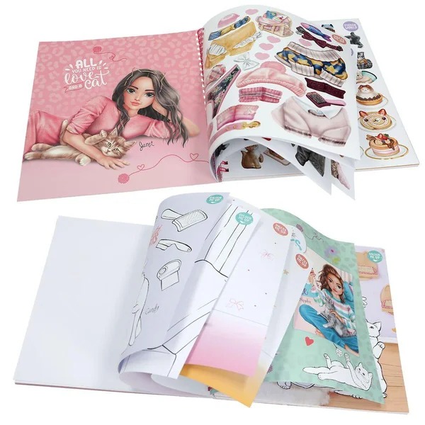 TOP MODEL KITTY - ALBUM A COLORIER CREATE YOUR