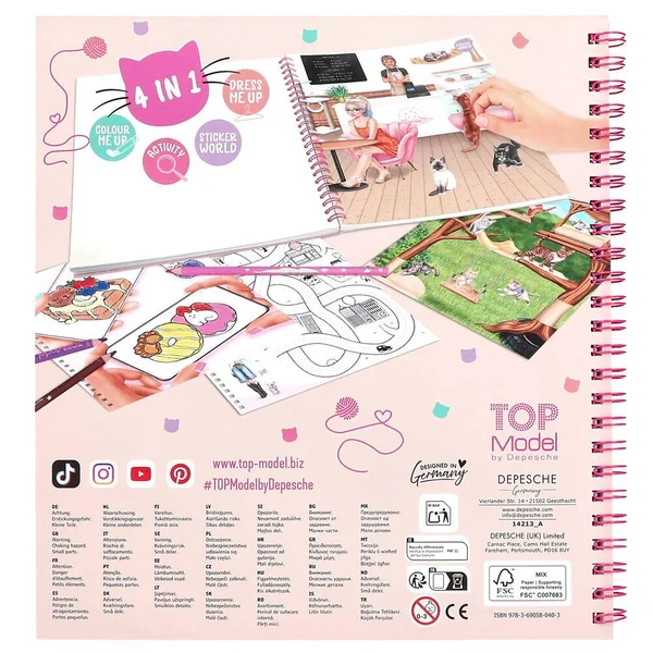 TOP MODEL KITTY - ALBUM A COLORIER CREATE YOUR