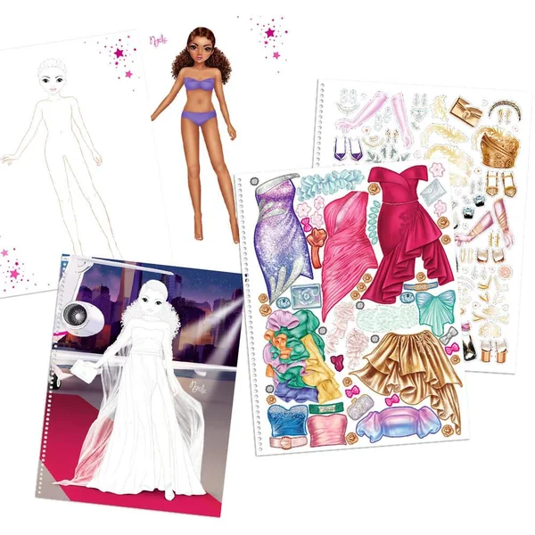 TOPMODEL ALBUM A COLORIER CREATE YOUR GLAMOUR SPECIAL