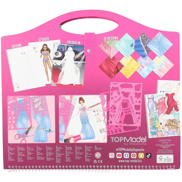 TOPMODEL ALBUM A COLORIER CREATE YOUR GLAMOUR SPECIAL