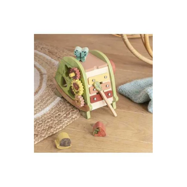 Tortue d'activités Trois petits lapins - Moulin Roty - Jouet en bois