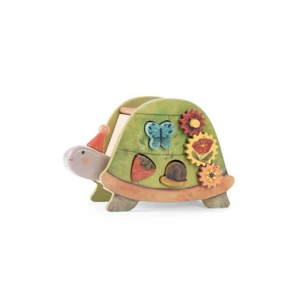 Tortue d'activités Trois petits lapins - Moulin Roty - Jouet en bois