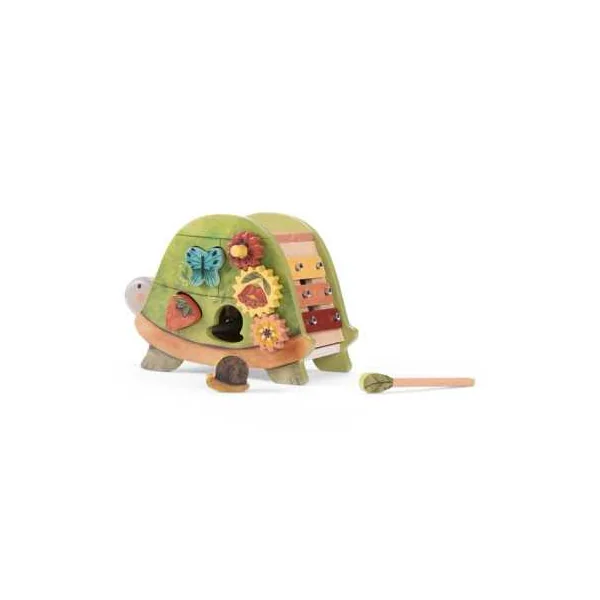 Tortue d'activités Trois petits lapins - Moulin Roty - Jouet en bois